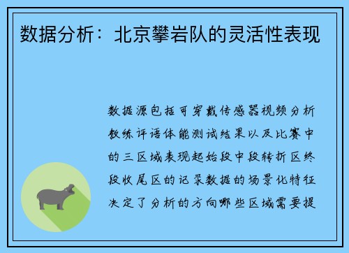 数据分析：北京攀岩队的灵活性表现